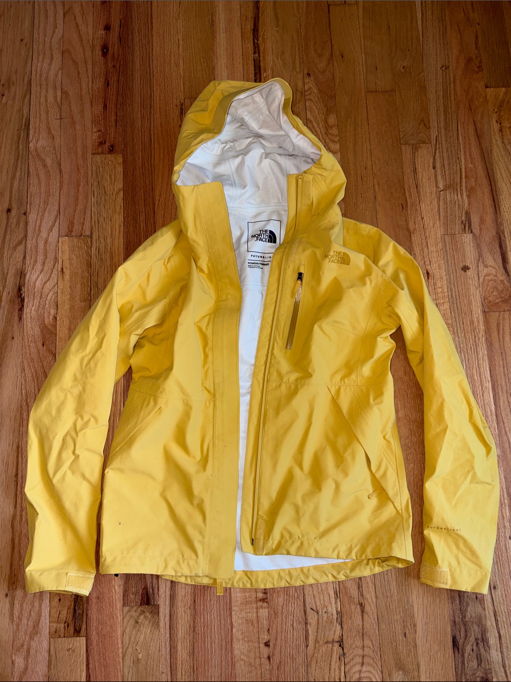 The North Face Futurelight Bright Yellow Hooded Shell Jacket